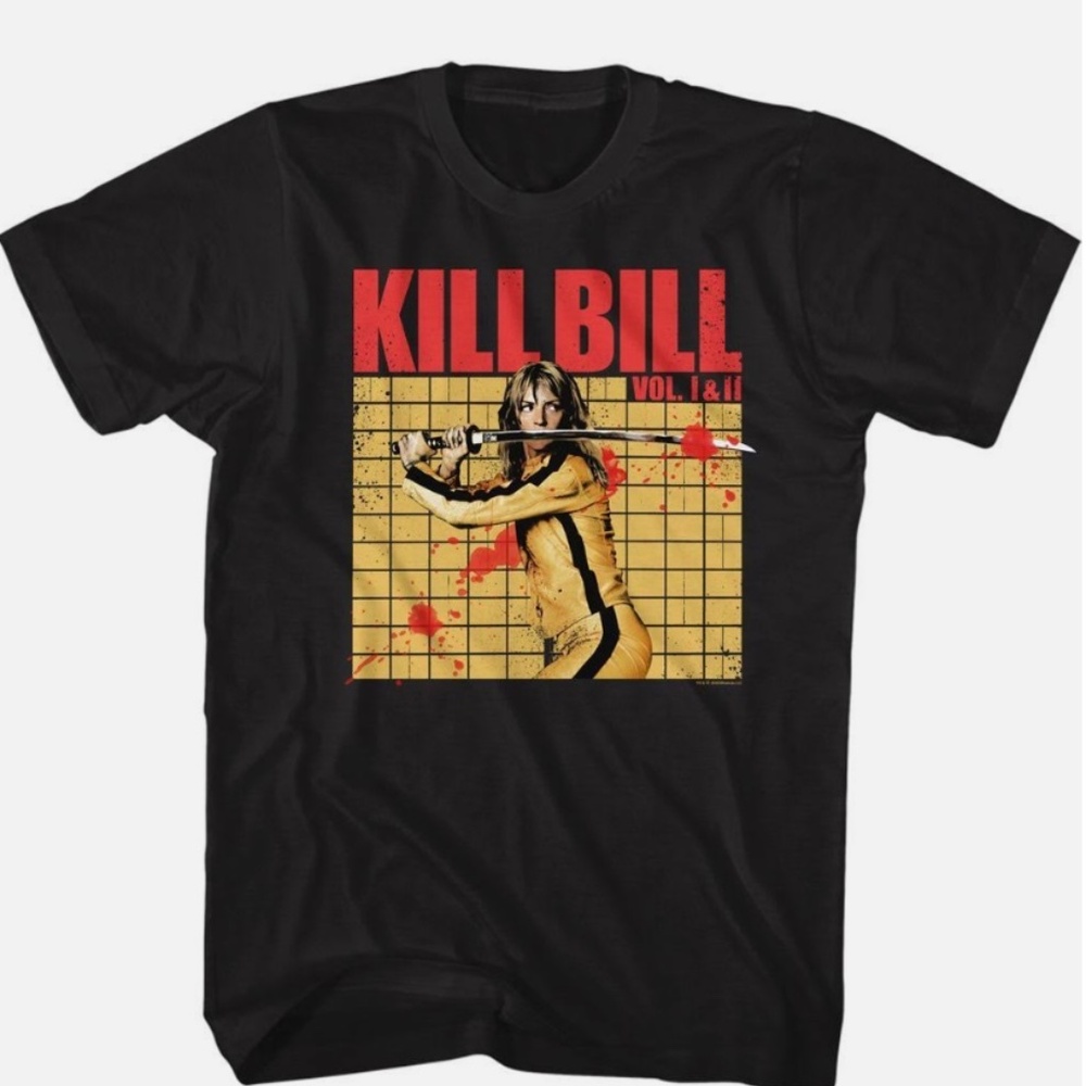 American Classics Kill Bill Shoji Splatter Graphic Unisex Tee Horror T Shirt